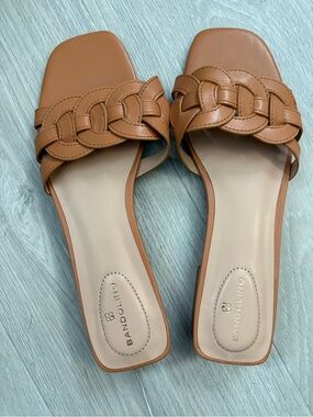Bandolino Cognac Braided Slide Mules - Women's